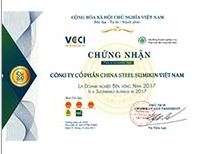 Chứng nhận - Thép CSVC - Công Ty CP China Steel Và Nippon Steel Việt Nam